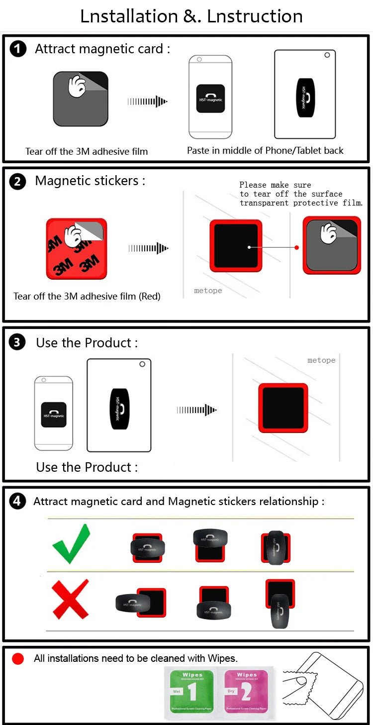 Wall Mount Tablet Magnetic Stand Magnet Adsorption Principle Convenience to pick-and-place Support All Tablets for iPad Pro Air